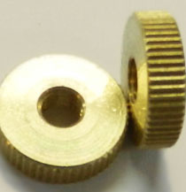 M5 x 0.75 Brass Knurled Nut MJC05KB