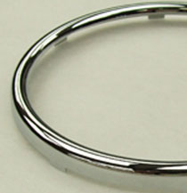 120mm, 5in Chrome Bezel Deep side - Round Profile MJC05R
