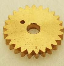 Chronometric Brass Cam Gear, 25 teeth, 13.5mm dia MJC080BCG
